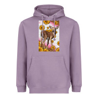 Lavender Western Cute Baby Deer Fawn Heavyweight Hoodie - LillyAllenDesigns