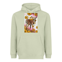 Matcha Western Cute Baby Deer Fawn Heavyweight Hoodie - LillyAllenDesigns