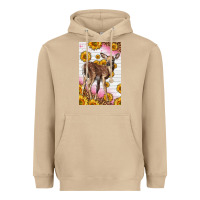 Mushroom Western Cute Baby Deer Fawn Heavyweight Hoodie - LillyAllenDesigns