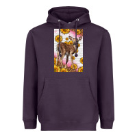 Plum Western Cute Baby Deer Fawn Heavyweight Hoodie - LillyAllenDesigns