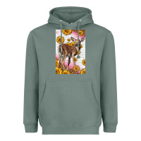 Sage Western Cute Baby Deer Fawn Heavyweight Hoodie - LillyAllenDesigns