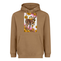 Toasted Coconut Western Cute Baby Deer Fawn Heavyweight Hoodie - LillyAllenDesigns