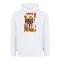 White Western Cute Baby Deer Fawn Heavyweight Hoodie - LillyAllenDesigns