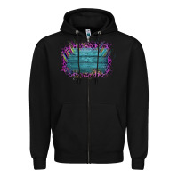 Black Aztec Wood Leopard Frame Zipper Hoodie - Bettercallsaul