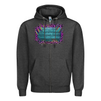 Charcoal Heather Aztec Wood Leopard Frame Zipper Hoodie - Bettercallsaul