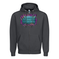 Smoke Aztec Wood Leopard Frame Zipper Hoodie - Bettercallsaul