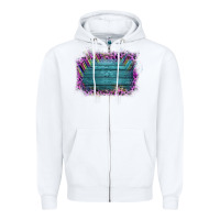 White Aztec Wood Leopard Frame Zipper Hoodie - Bettercallsaul