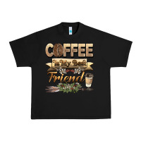 Black coffee is my best friend Urban Heavy Tee - BarkalooDesign