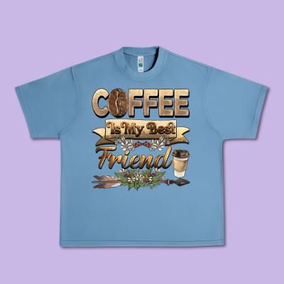 Coffee Is My Best Friend Urban Heavy Tee Designed By Barkaloodesign