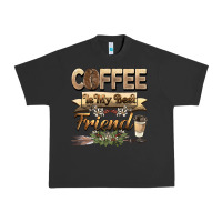 Pigment Black coffee is my best friend Urban Heavy Tee - BarkalooDesign