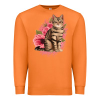 Carrot floral cat Premium Sweatshirt - Jasminsmagicworld
