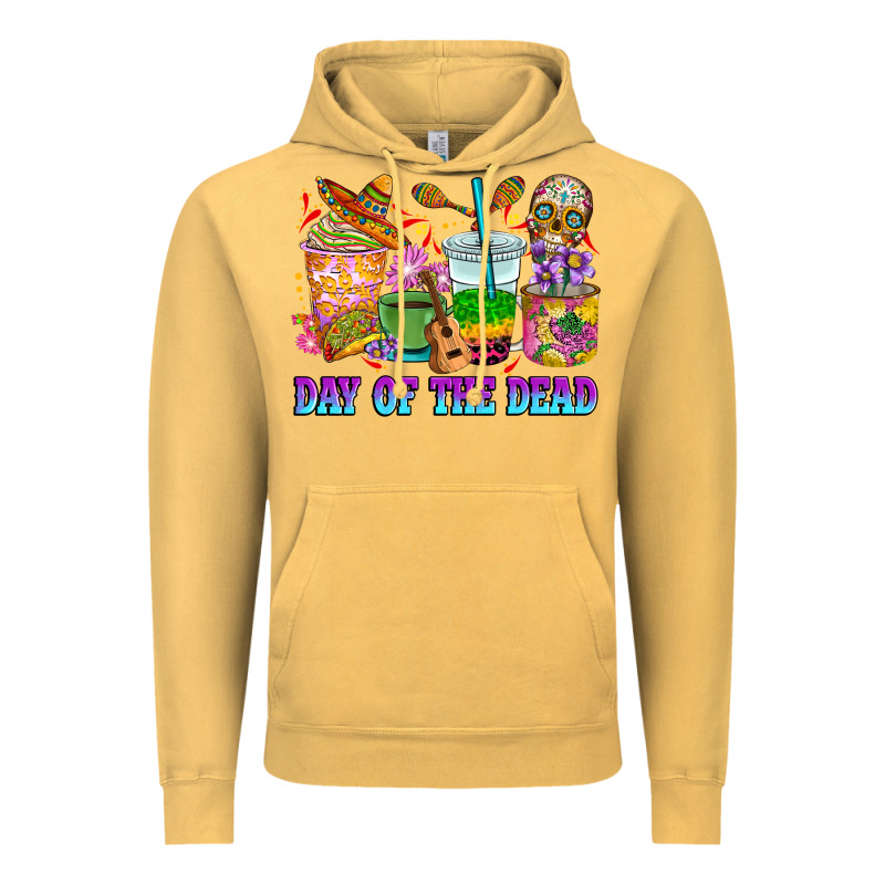 Day Of The Dead Coffee Cups Vintage Hoodie by RanaPortraitStore | Teevron