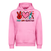 Fuchsia Pink peace love phlebotomy Urban Hoodie - Artiststas
