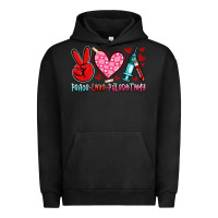 Pigment Black peace love phlebotomy Urban Hoodie - Artiststas