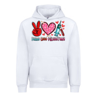 White peace love phlebotomy Urban Hoodie - Artiststas