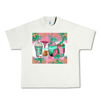 Pistachio nurse coffee cups Urban Heavy Tee - Zillion Design Studio