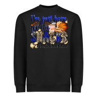 Black i'm just here for the snacks #basketball sister Heavyweight Sweatshirt - Zillion Design Studio