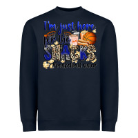 Navy i'm just here for the snacks #basketball sister Heavyweight Sweatshirt - Zillion Design Studio