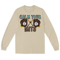Mushroom calm your mits baseball Long Sleeve Tee - CowhideDigitalArt