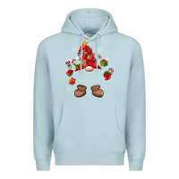 Blue Mist custom christmas gnome Premium Hoodie - MaliasSmallBusiness