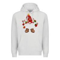 Dove Grey custom christmas gnome Premium Hoodie - MaliasSmallBusiness