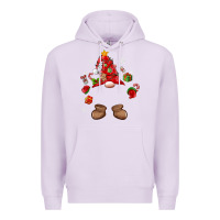 Lilac custom christmas gnome Premium Hoodie - MaliasSmallBusiness