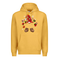 Mustard custom christmas gnome Premium Hoodie - MaliasSmallBusiness