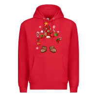 Red custom christmas gnome Premium Hoodie - MaliasSmallBusiness