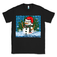 Black snowy christmas snowman Classic Tee - BarkalooDesign