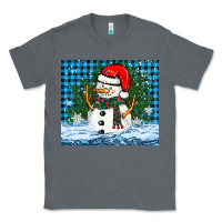 Charcoal Heather snowy christmas snowman Classic Tee - BarkalooDesign