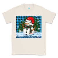 Natural snowy christmas snowman Classic Tee - BarkalooDesign