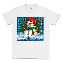 White snowy christmas snowman Classic Tee - BarkalooDesign