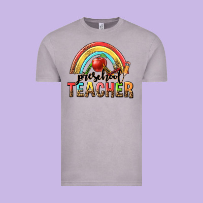 Preschool Teacher Vintage Tee Designed By Texasbilliewilder