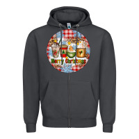Smoke Merry Christmas Coffee Cups Zipper Hoodie - Artiststas