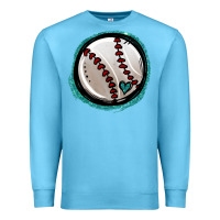 Ocean Blue glitter baseball Premium Sweatshirt - Jasminsmagicworld