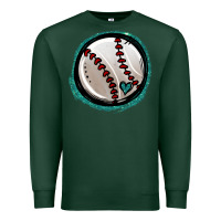 Sports Green glitter baseball Premium Sweatshirt - Jasminsmagicworld