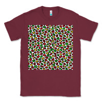 Burgundy christmas leopard Classic Tee - FaDigitalArtStudio
