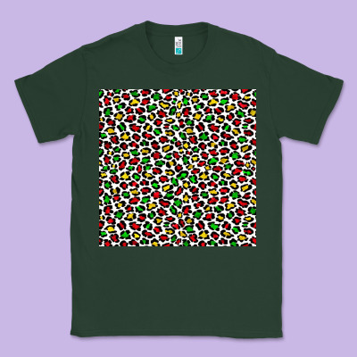 Christmas Leopard Classic Tee Designed By Fadigitalartstudio