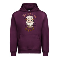 Mauve Wine the lord is my shepherd Urban Hoodie - Artiststas