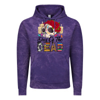 Cloud Purple Day of the dead skeleton Vintage Hoodie - RanaPortraitStore