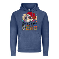 Vintage Denim Day of the dead skeleton Vintage Hoodie - RanaPortraitStore