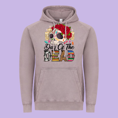 Vintage Hoodie Day of the dead skeleton