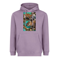 Lavender Western Camo Moose Heavyweight Hoodie - LillyAllenDesigns