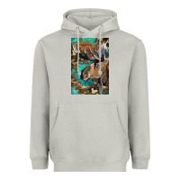 Moon Dust Western Camo Moose Heavyweight Hoodie - LillyAllenDesigns