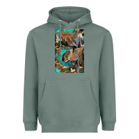 Sage Western Camo Moose Heavyweight Hoodie - LillyAllenDesigns