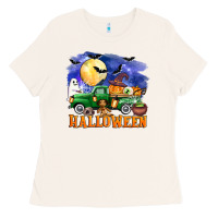 Bone halloween truck Ladies Tee - AdoDesignShop