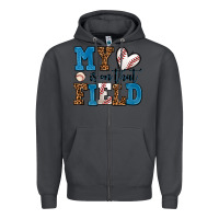 Smoke my heart is on that field baseball Zipper Hoodie - AdoDesignShop