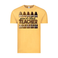 Vintage Mustard proud black teacher Vintage Tee - texasbilliewilder