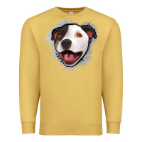 Antique Gold pittbull gray glitter Premium Sweatshirt - Jasminsmagicworld