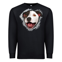 Black pittbull gray glitter Premium Sweatshirt - Jasminsmagicworld
